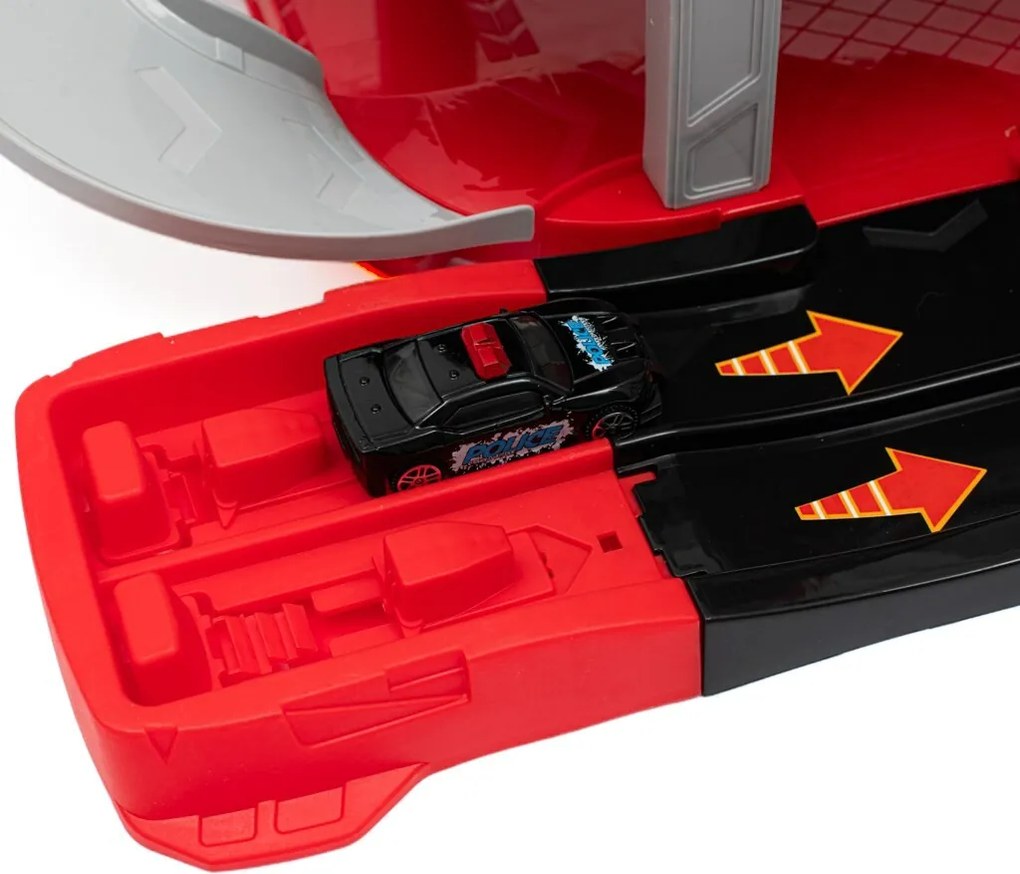 Baby Mix Gyerek garázs helikopterrel, 60 x 33 x 29 cm