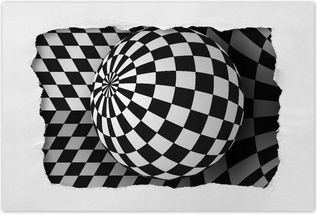 Poszterek 120x80 Absztrakt fekete-fehér