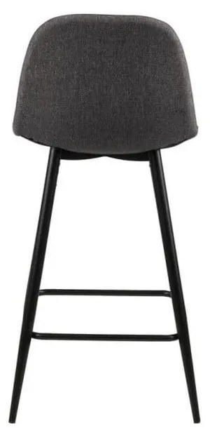 Szürke kárpitozott bárszék szett 2 db-os (ülésmagasság 65 cm) Wilma – Actona