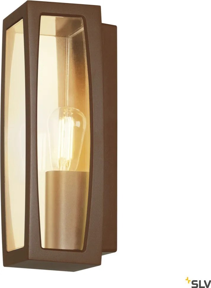 SLV 230657 MERIDIAN Modern Kültéri Fali Lámpa Rozsdás E27 IP54