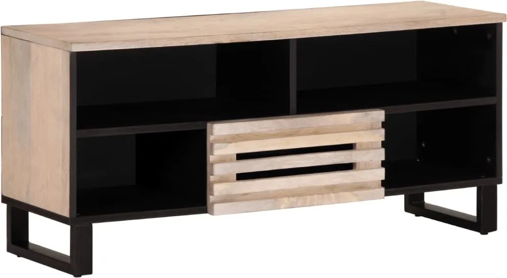 vidaXL tömör mangófa TV-szekrény 100 x 34 x 46 cm