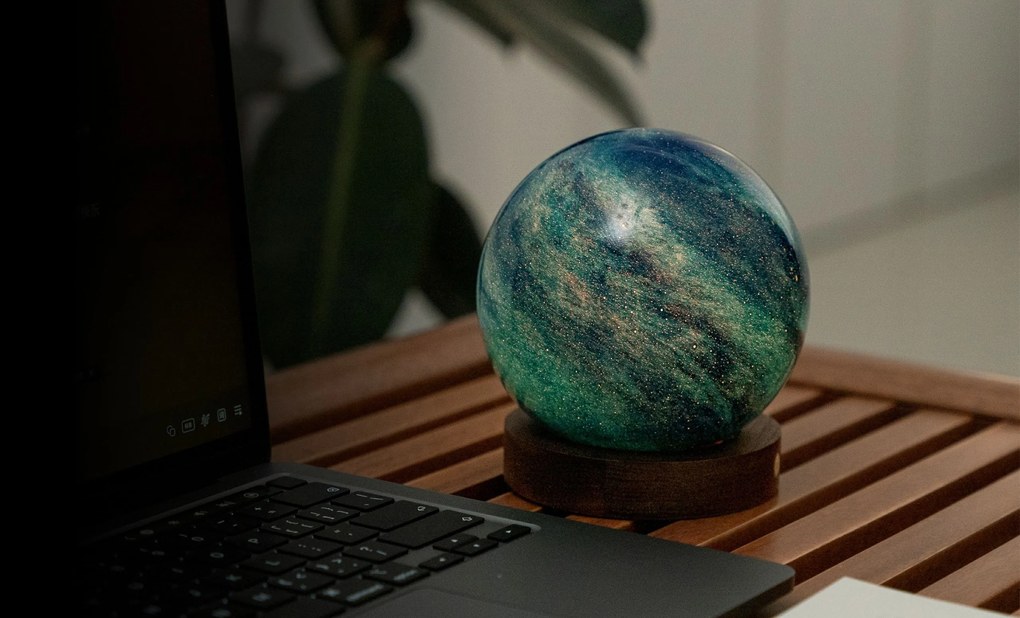 AstraGlass RGB lámpa, több változatban - Gingko variáns: Csillagóceán - nagy
