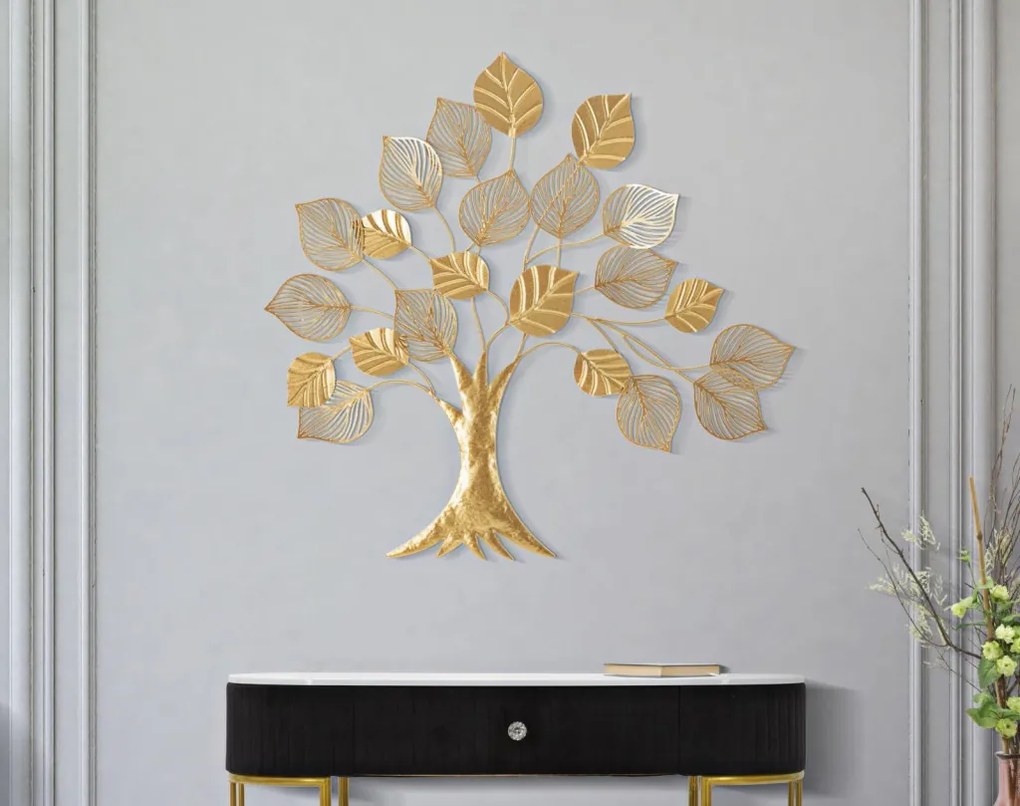 Fali dekoráció albero goldy 81x2,5x78cm
