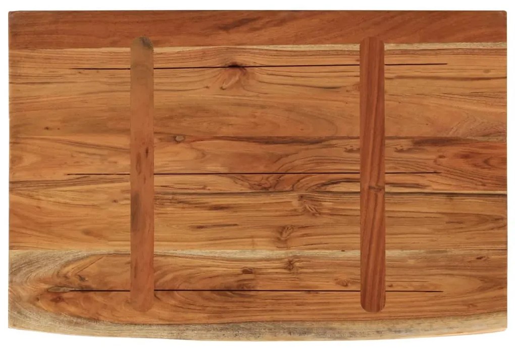 tömör akácfa téglalap alakú fali polc 70 x 40 x 3,8 cm