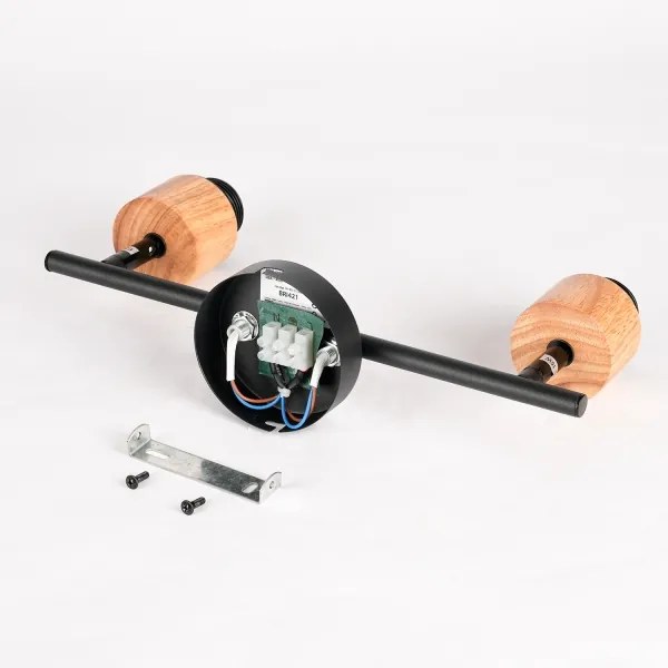 Brilagi - Spotlámpa BASKLITE 2xE27/15W/230V fa/fekete