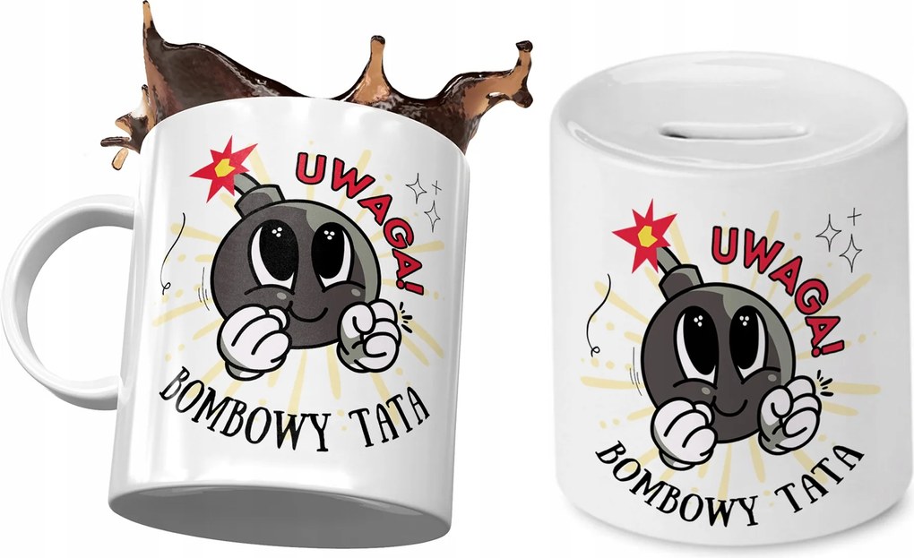 Apának Bögre Ajándék persely szett fényképes nyomtatással