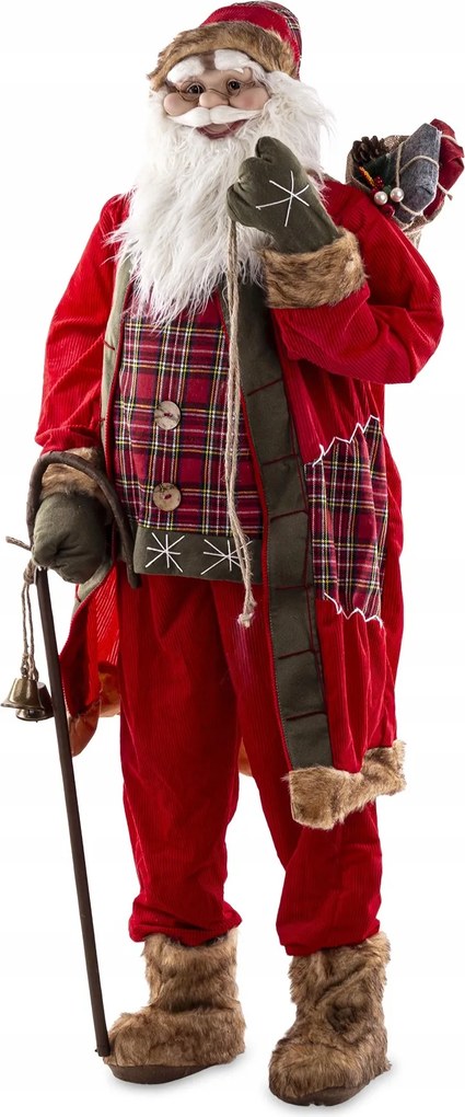 Dekoráció Figura Mikulás figura karácsonyi dekoráció sapka ház kert