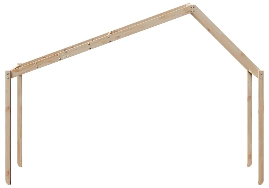 tömör fenyőfa gyerekágytető 213 x 85,5 x 144,5 cm