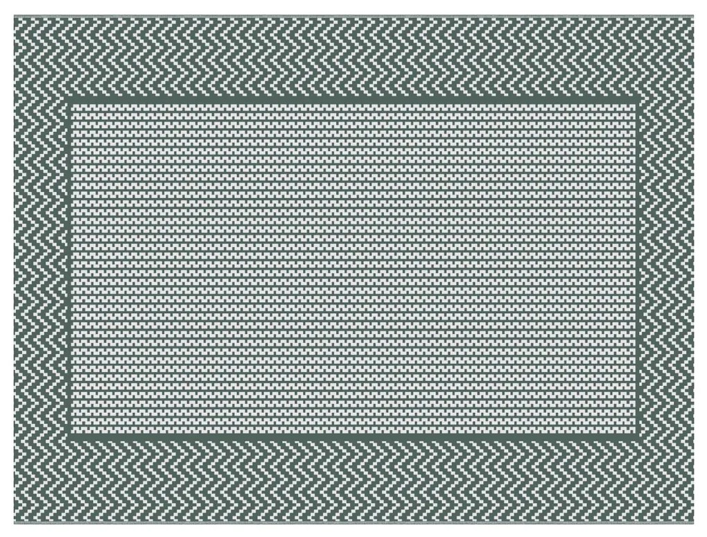Kültéri Szőnyeg ARAKIL Zöld és fehér 300 x 400 cm PP