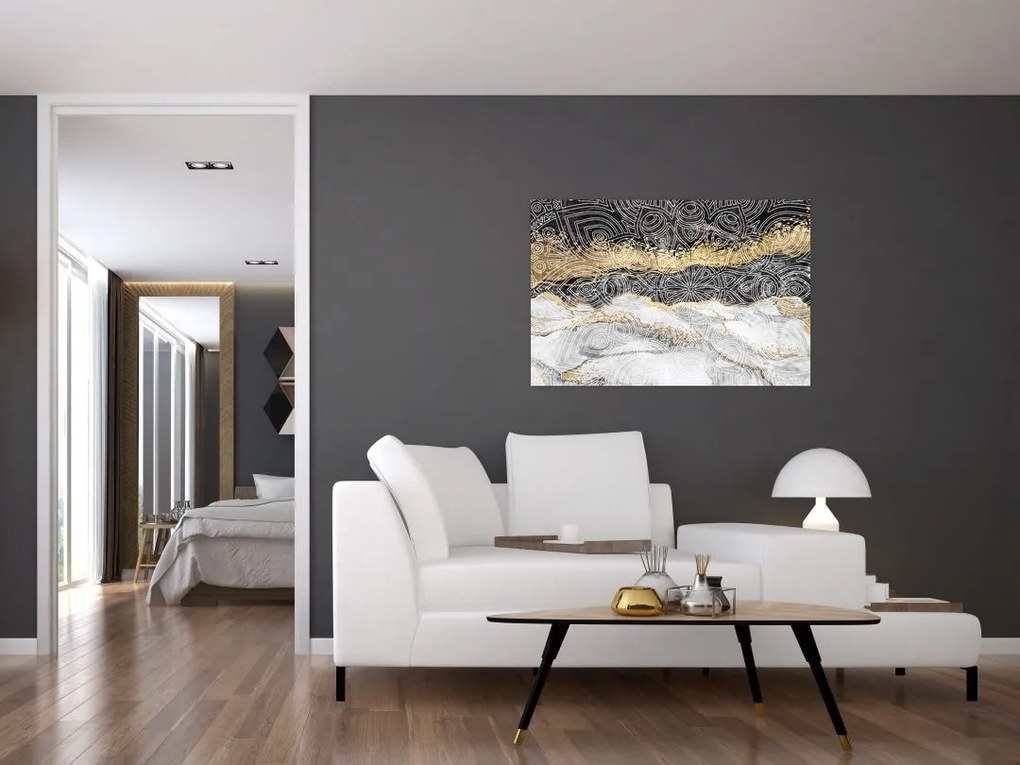 Kép - Mandala márványból (90x60 cm)