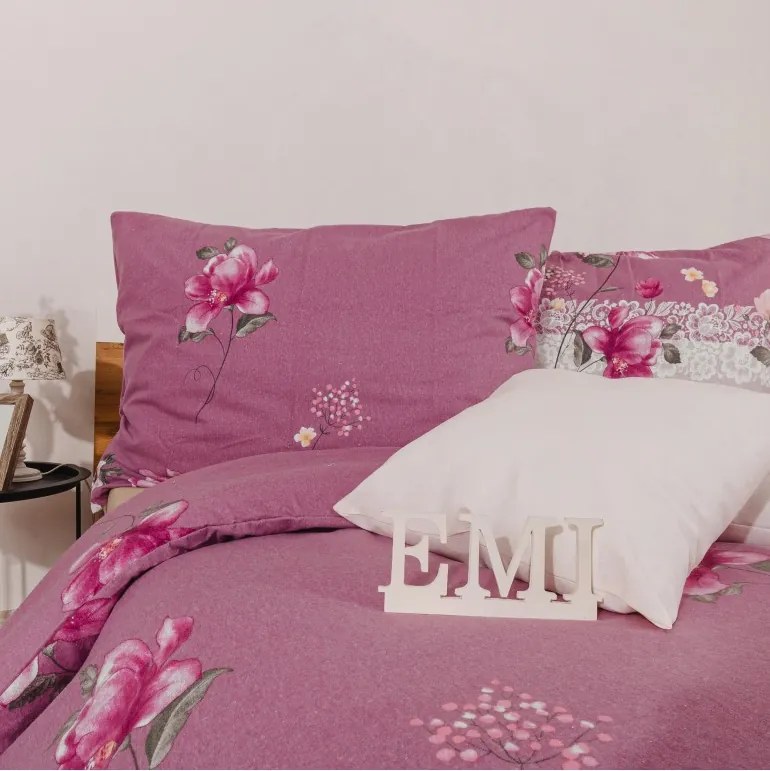 EMI Aida Pembe flanel ágyneműhuzat