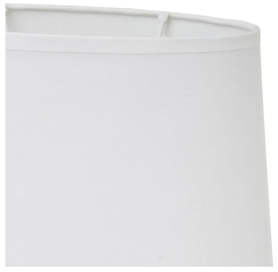 Fehér-bézs kerámia asztali lámpa textil búrával (magasság 31 cm) – Casa Selección