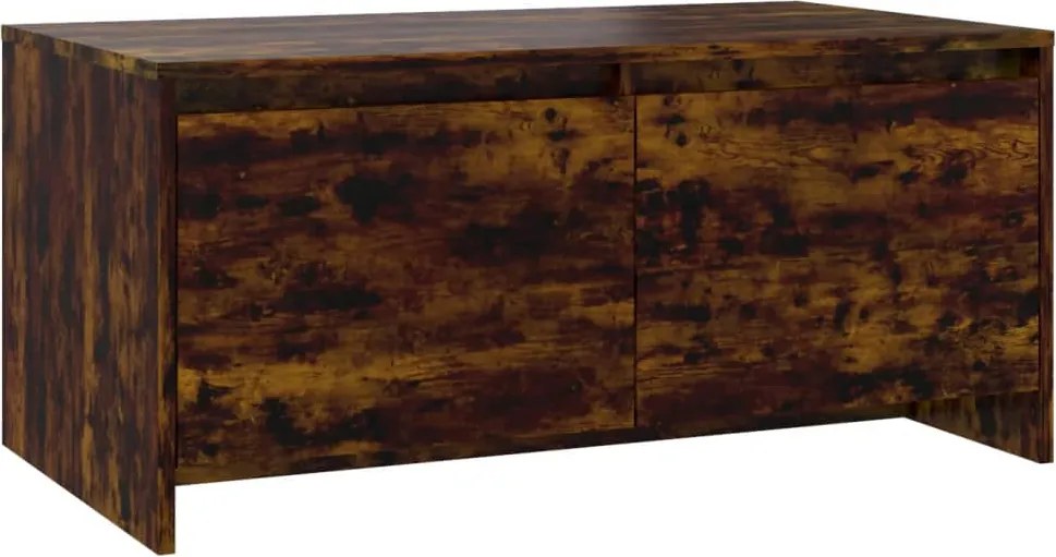 vidaXL füstös tölgy színű szerelt fa dohányzóasztal 90x50x41,5 cm