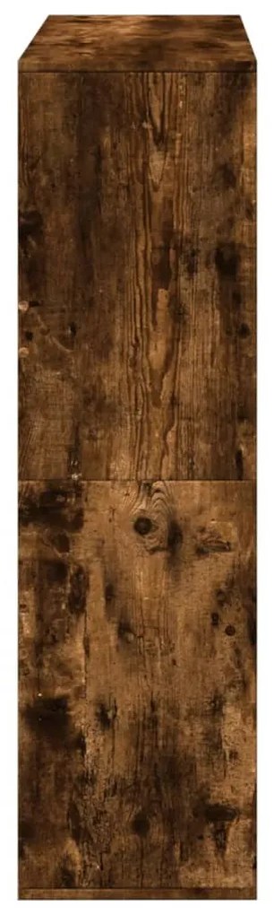 füstös tölgy színű szerelt fa térelválasztó 100 x 33 x 115 cm