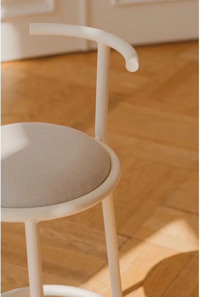 Bézs fém bárszék (ülésmagasság 68 cm) Hogo – noo.ma