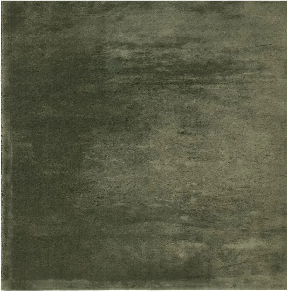 vidaXL HUARTE erdőzöld rövid szálú puha és mosható szőnyeg 120x120 cm