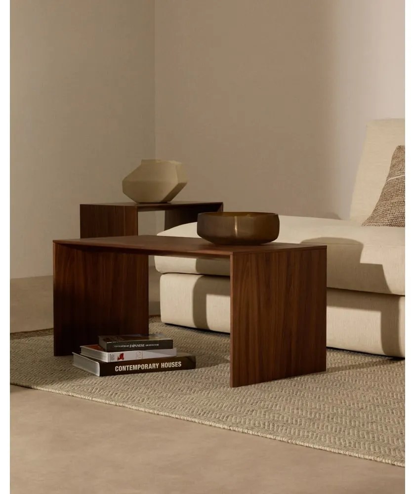 Tárolóasztal diófa dekorral 40x55 cm Litto – Kave Home