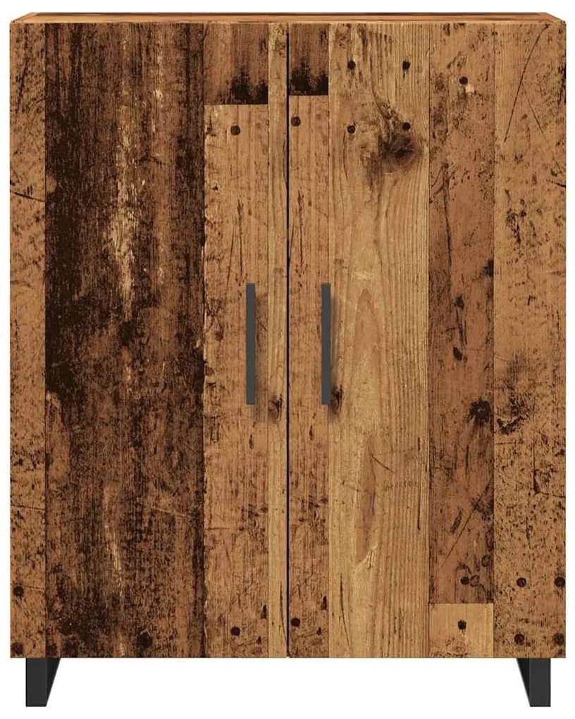 antik fa színű szerelt fa tálalószekrény 69,5 x 34 x 90 cm