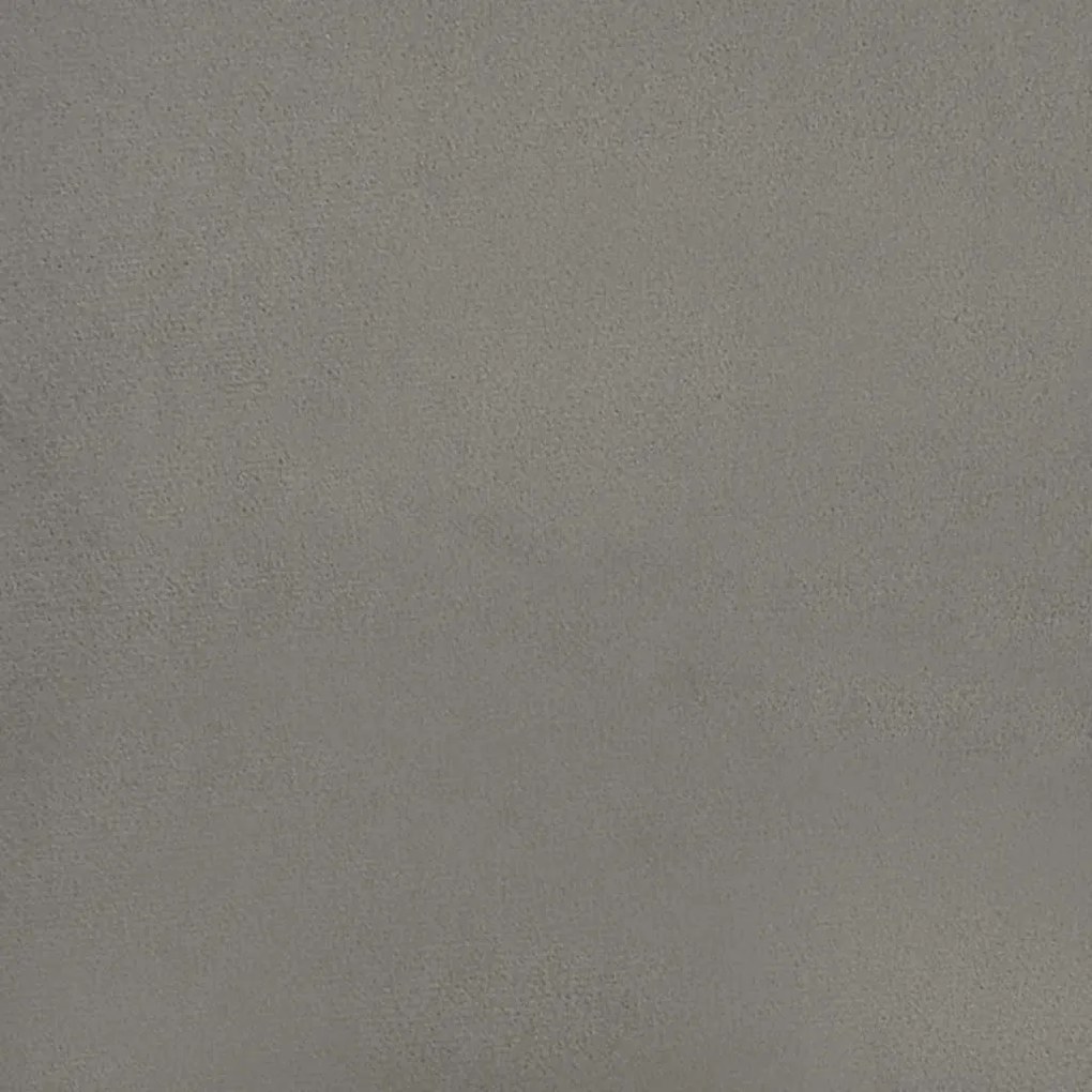 világosszürke bársony zsebrugós ágymatrac 140 x 220 x 20 cm