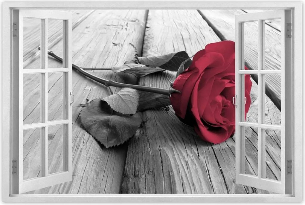 Poszterek 90x60 Rózsa a mólón