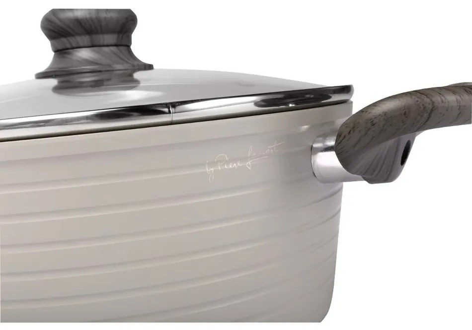 Lamart LT1268 fedeles serpenyő Stripe, átmérő 24cm, 24 cm átmérőjű