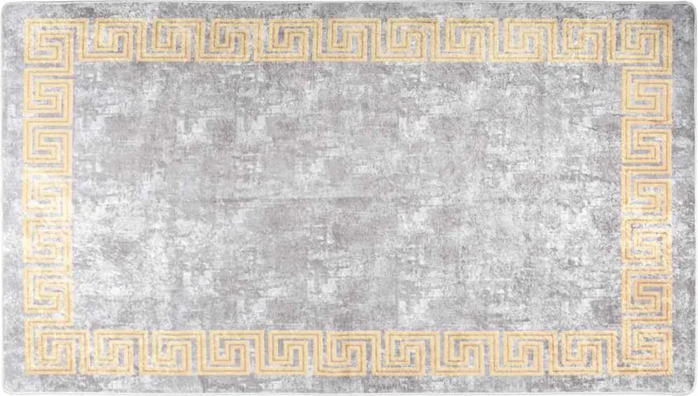 vidaXL szürke csúszásmentes mosható szőnyeg 190 x 300 cm