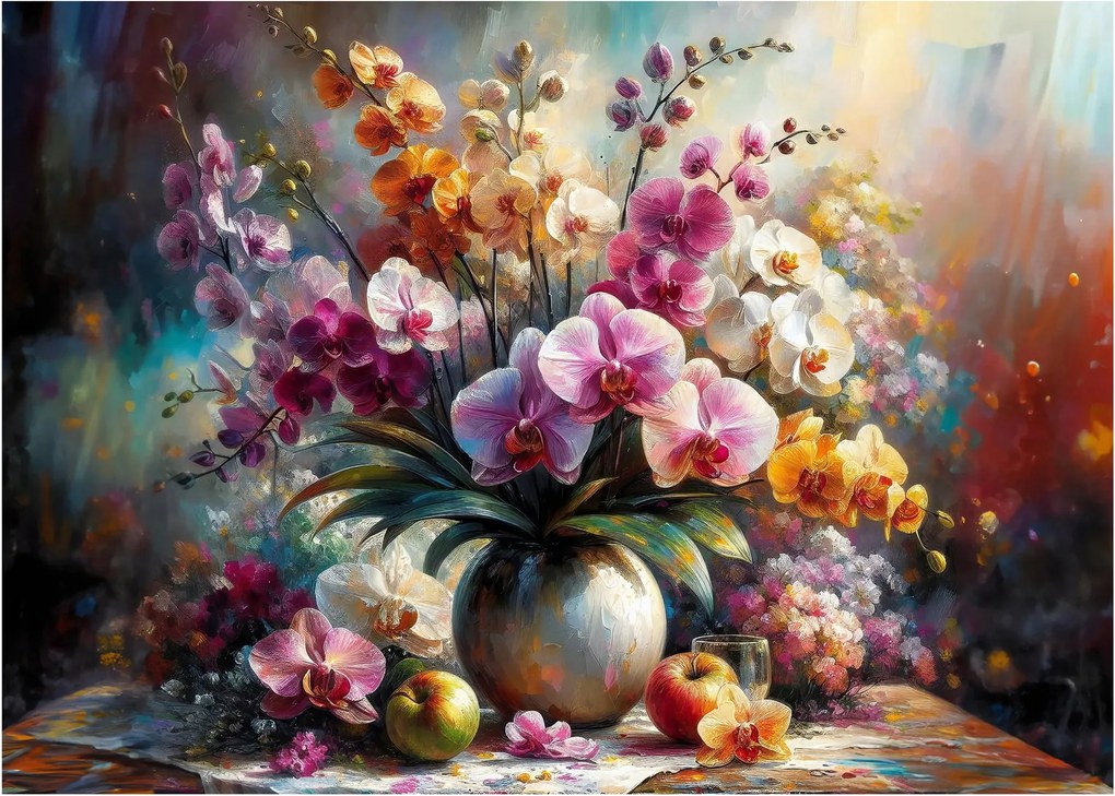 Üveg kép - Virágváza II. (70x50 cm)