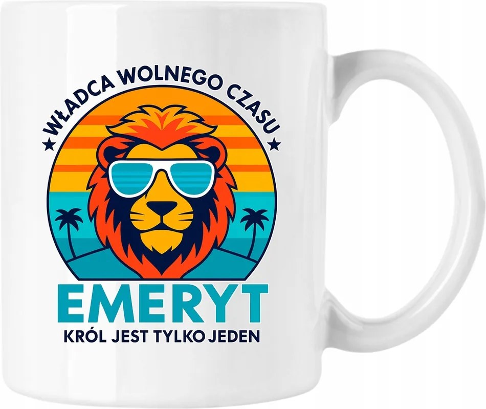 Bögre A szabadidő ura Nyugdíjas Fehér 330ml