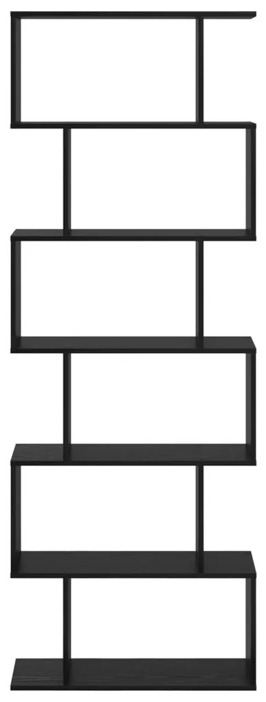 Fekete tölgy könyvespolc 70x24x193.5 cm Fából készült