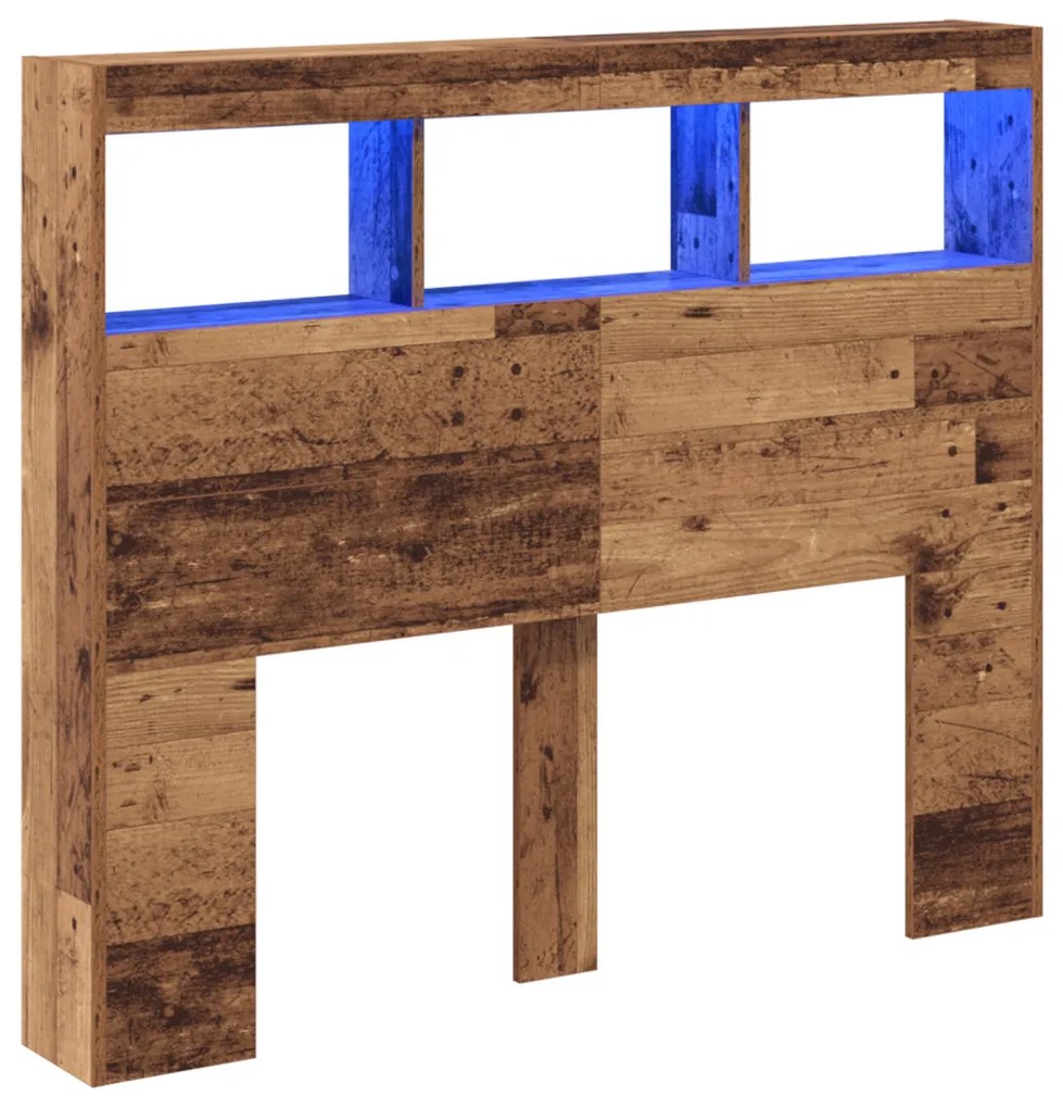 Fejvég Öreg Fa Tömör Újrahasznosított Fa 120 x 17 x 102 cm