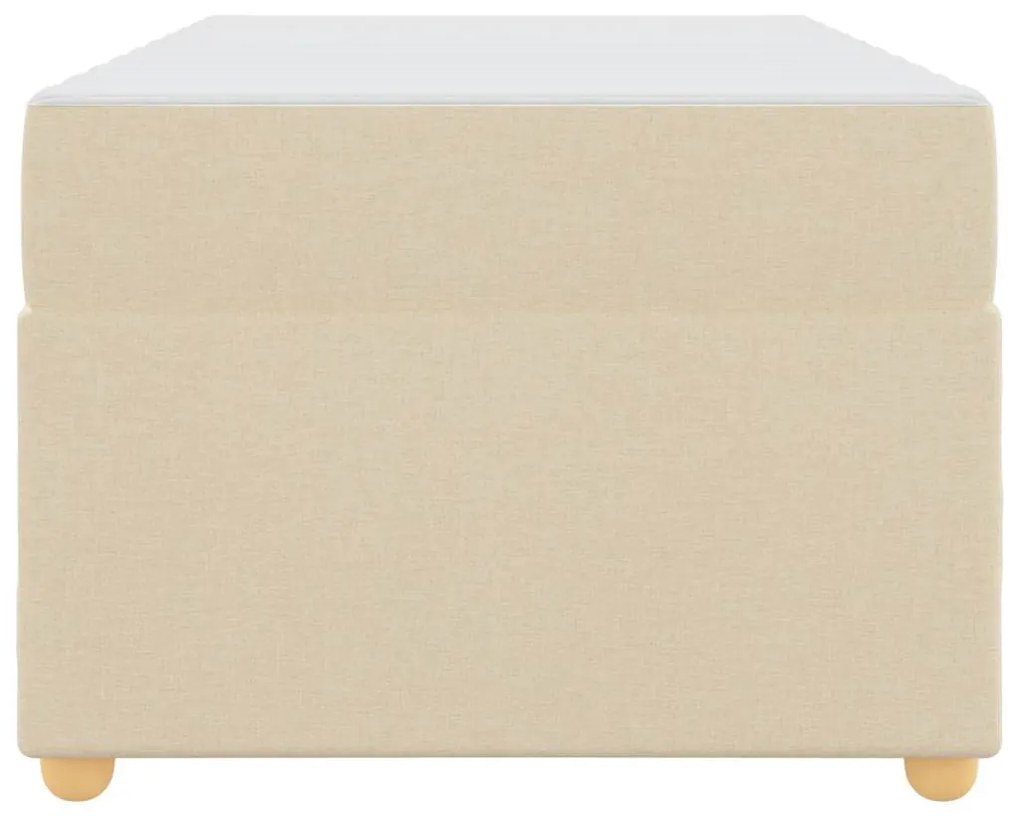 Ágykeret matracmal Krém 90 x 190 cm szövet