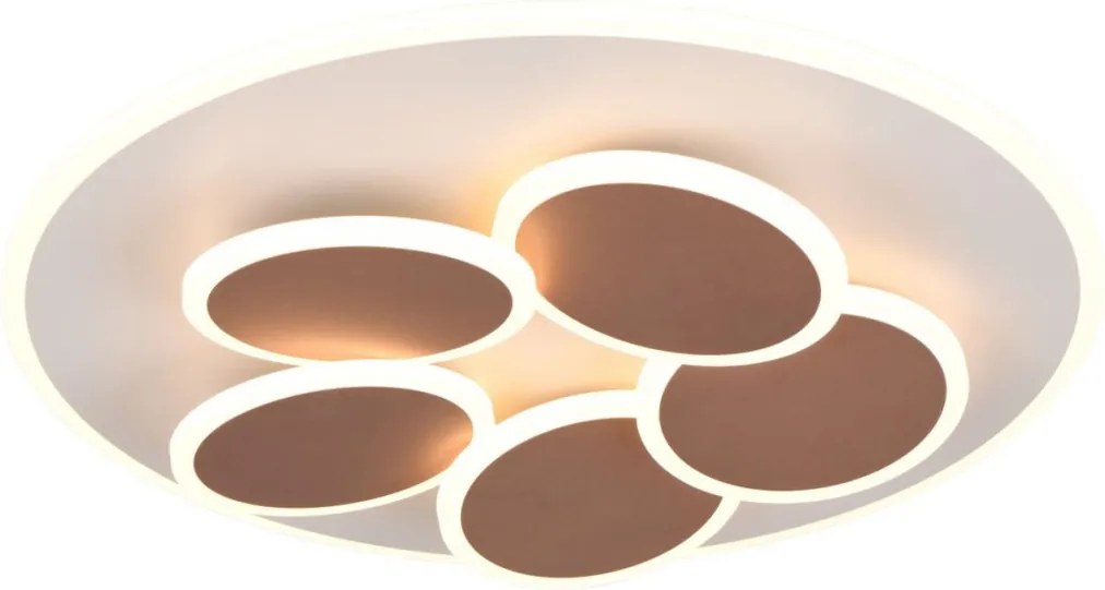 TRIO 653210676 MANDALA Kerek Mennyezeti Lámpa Szürke LED IP20