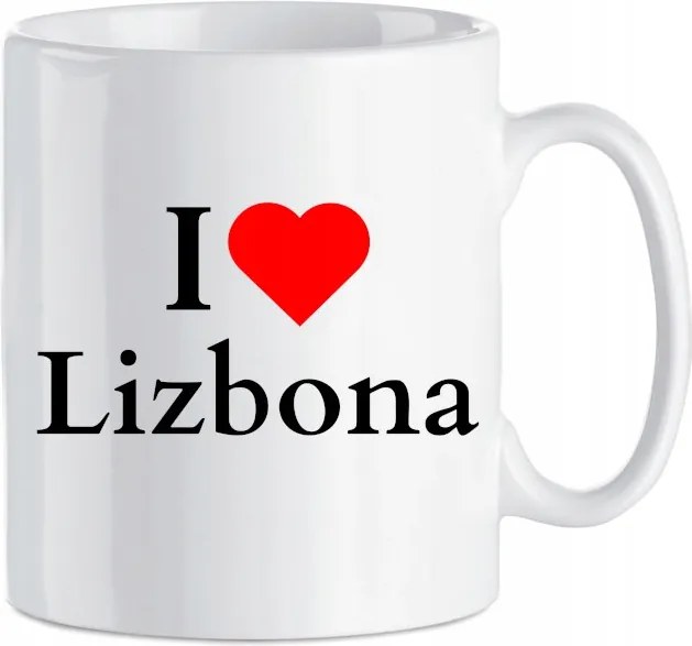 Bögre I Love Lisszabon Portugália Főváros Ajándék 330 ml