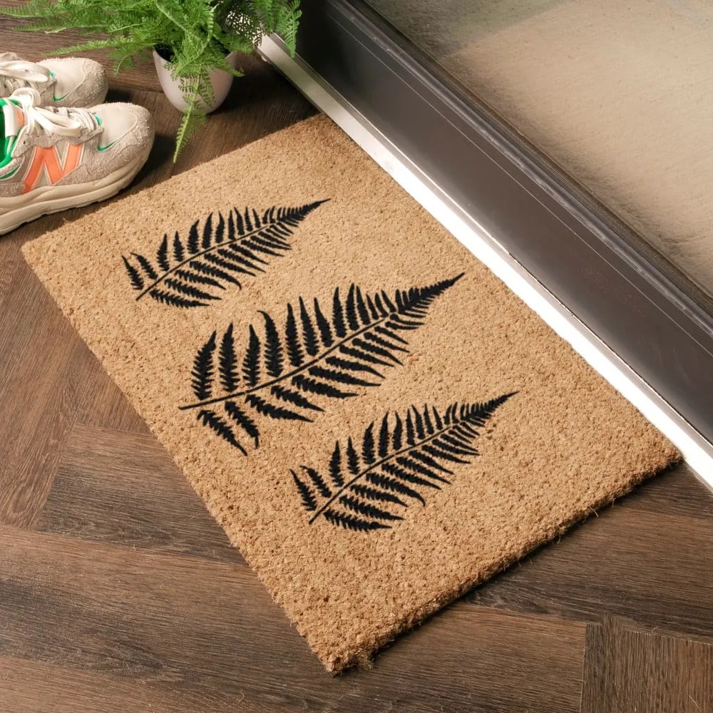 Kókuszrost lábtörlő 40x60 cm Fern Leaf – Artsy Doormats