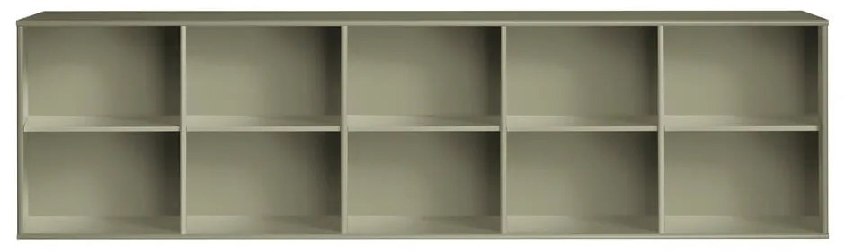 Khaki függő könyvespolc 220x61x42 cm Mistral – Hammel Furniture