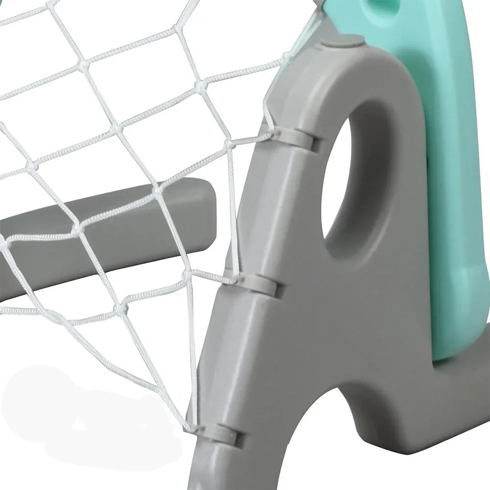 3 az 1-ben állítható magasságú kosárlabda palánk gyűrűdobálóval, kék