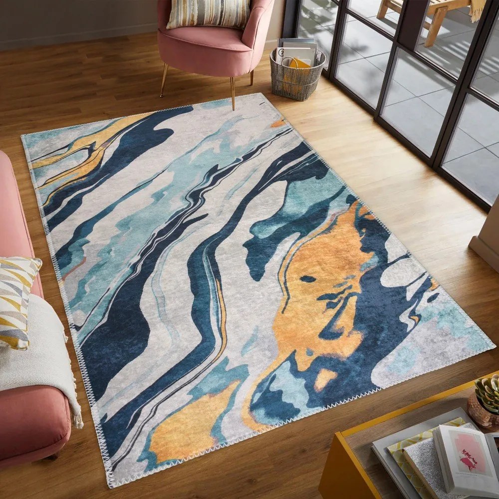 Sárga-kék mosható szőnyeg 160x230 cm Colors of Joy – Vitaus