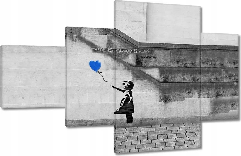 Festmények 130x80 Banksy Always Hope Mural