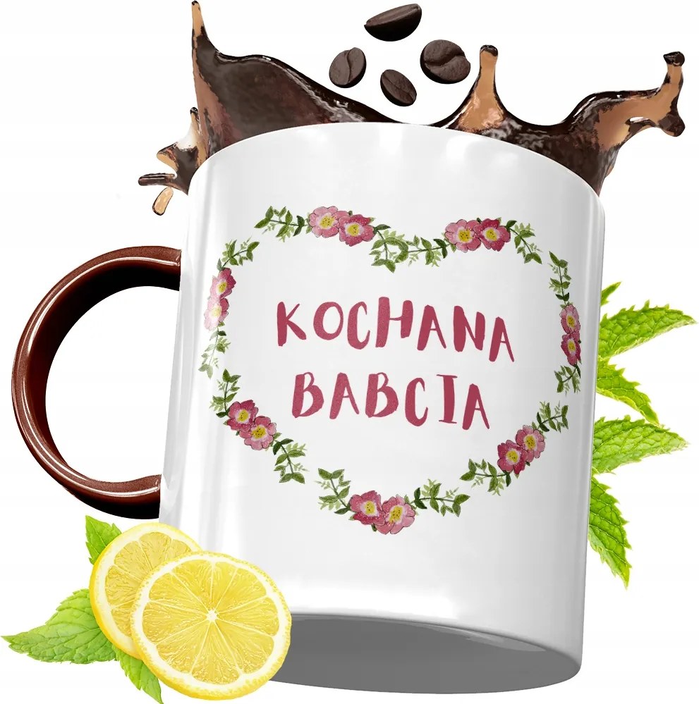 Bordó Bögre Nagymamáknak Születésnapi Ajándék fényképes nyomtatással