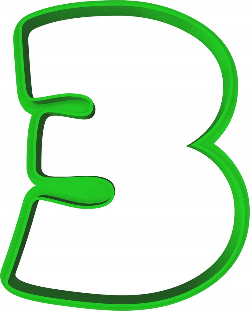 Forma Lyukasztó Sütemény- és Mézeskalácsvágó Születésnapra Szám 3 8cm