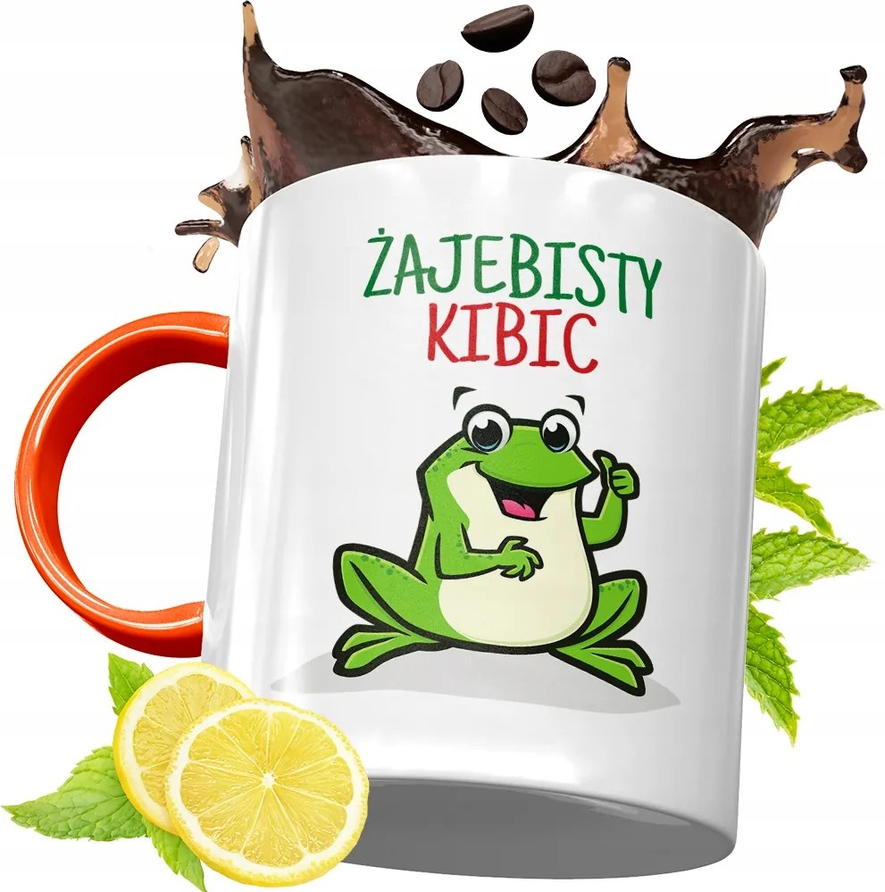 Narancssárga Bögre Szurkolóknak Ajándék fényképes nyomattal