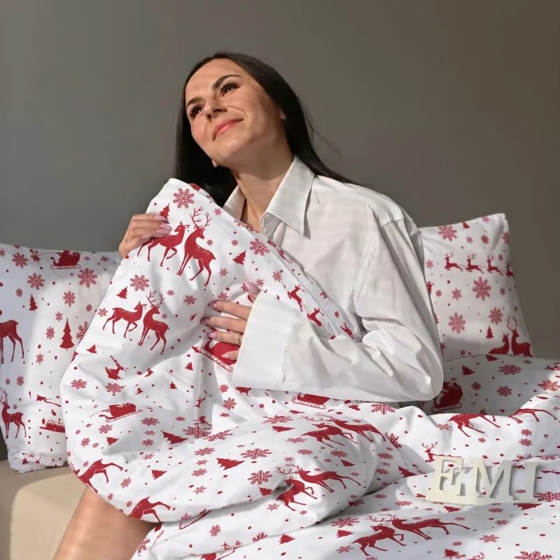 Flanel lepedők Mikulás EMI