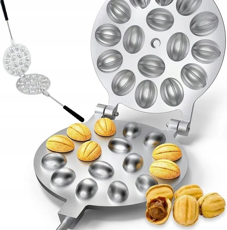 Kenyérpirító Öntöttvas Sütőforma Elektromos Gázzal 16 Fél