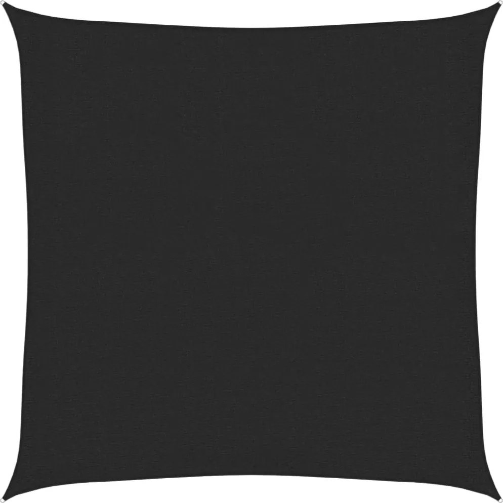 vidaXL fekete HDPE napvitorla 160 g/m² 3,6 x 3,6 m