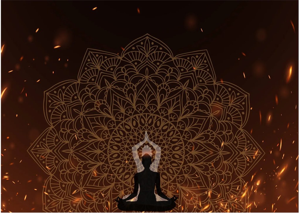 Kép - Meditáció (üvegen) (70x50 cm)