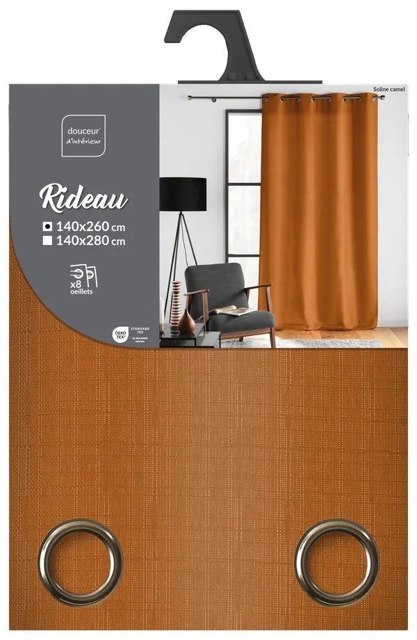 Barna függöny 140x260 cm Soline – douceur d'intérieur
