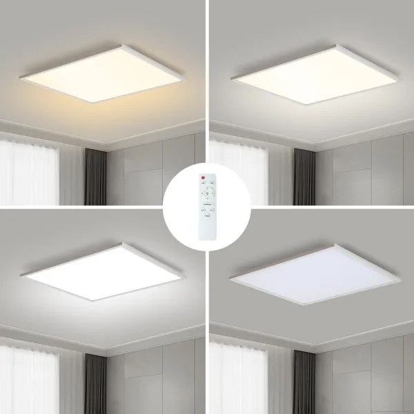 Brilagi - LED dimmelhető lámpatest SLIMFRAME LED/58W/230V 60x60 cm fehér + távirányítóval