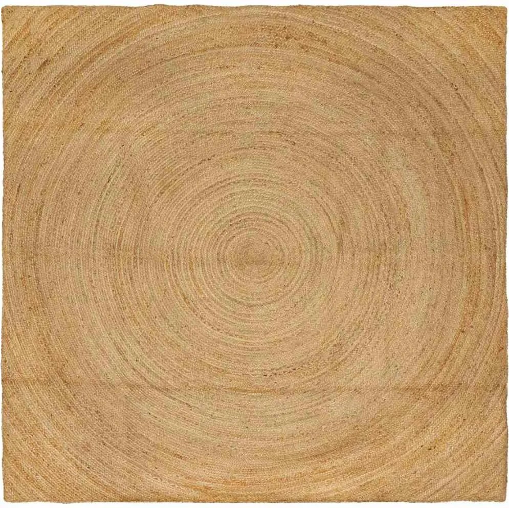 vidaXL Területszőnyegek Négyzet Barna 200 x 200 cm Juta