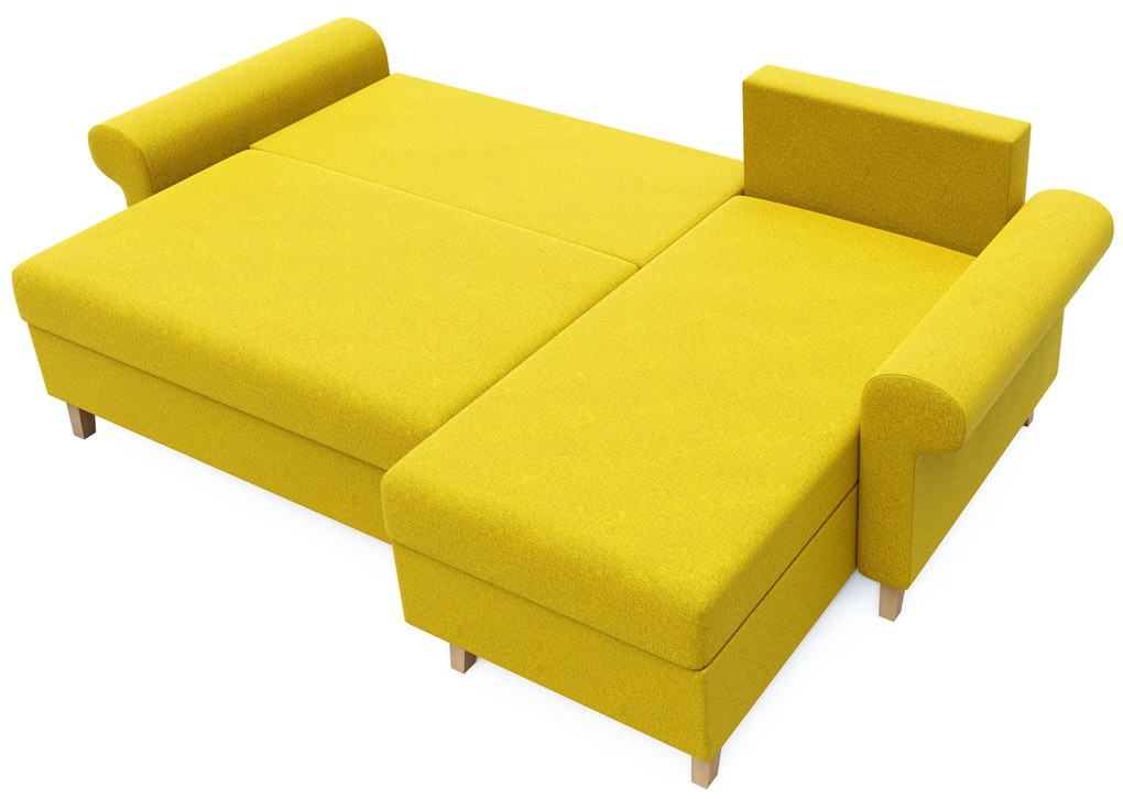Függöny (2 db.) 140x250 cm Elssa (fehér + sárga) *Kiárusítás. Akció -16%. 1042522