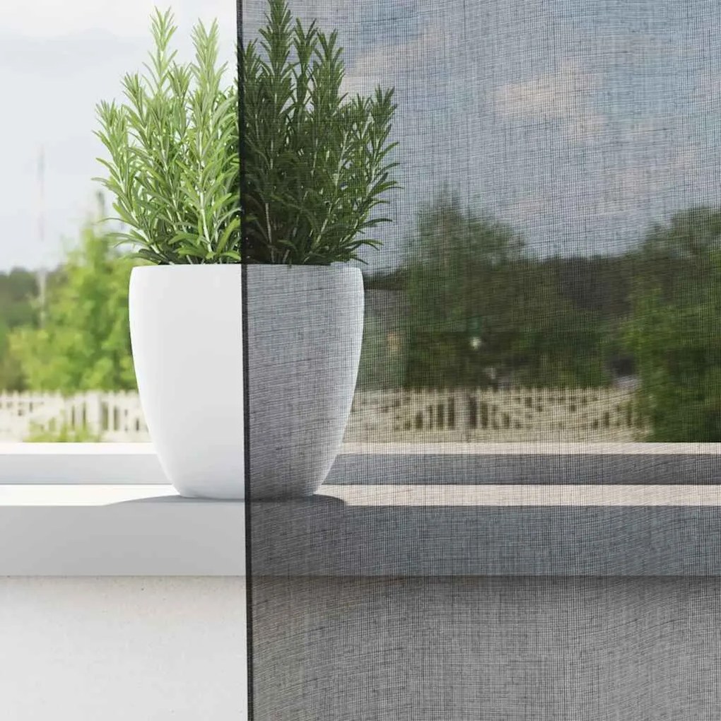 2 db fekete voile függönyök rúd zsebekkel